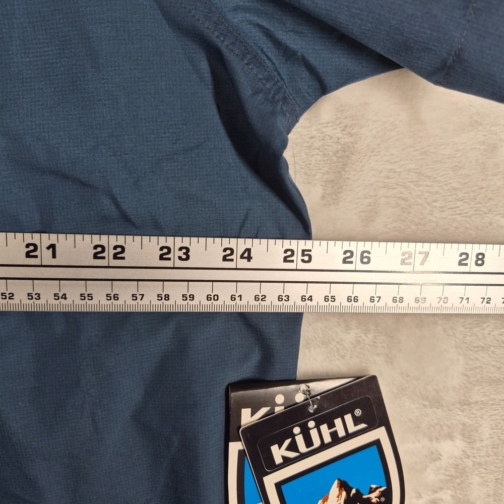 Kuhl Stealth Snap Button Shirt Men's XL Blue Short Sleeve Outdoors Hiking NWT - Picture 2 of 7